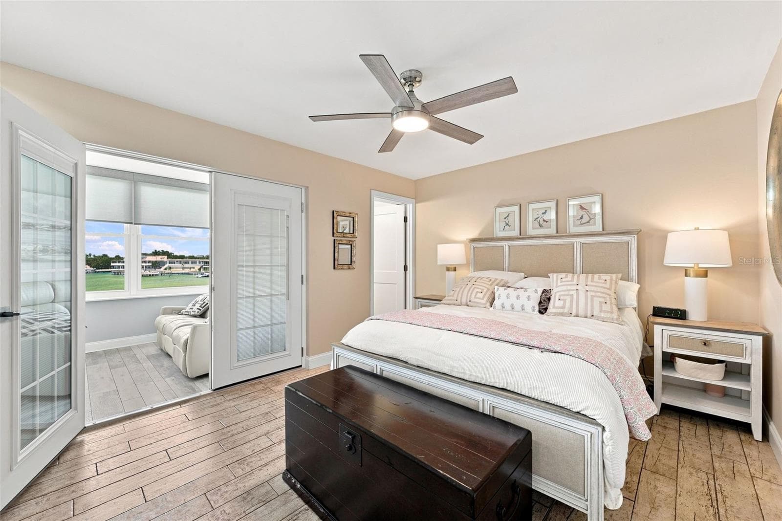 Primary suite has French doors opening to that amazing view! - 1898 SHORE DR S #208, SOUTH PASADENA