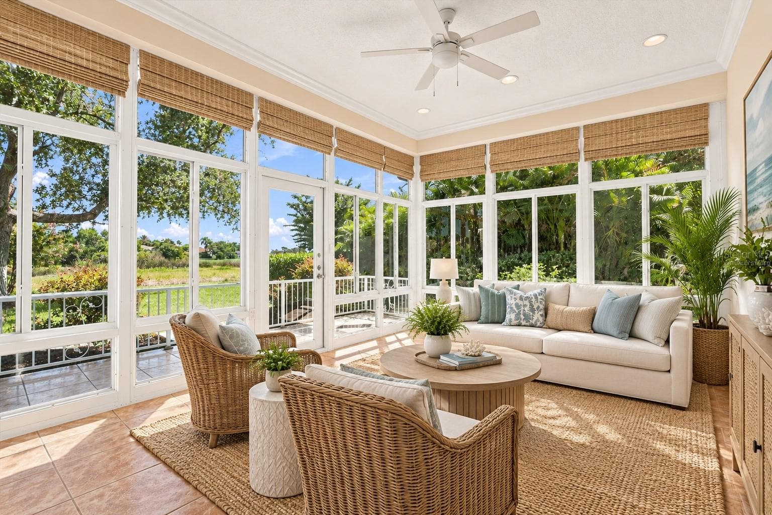 Virtually staged Florida room - 10209 SILVERADO CIR, LAKEWOOD RANCH