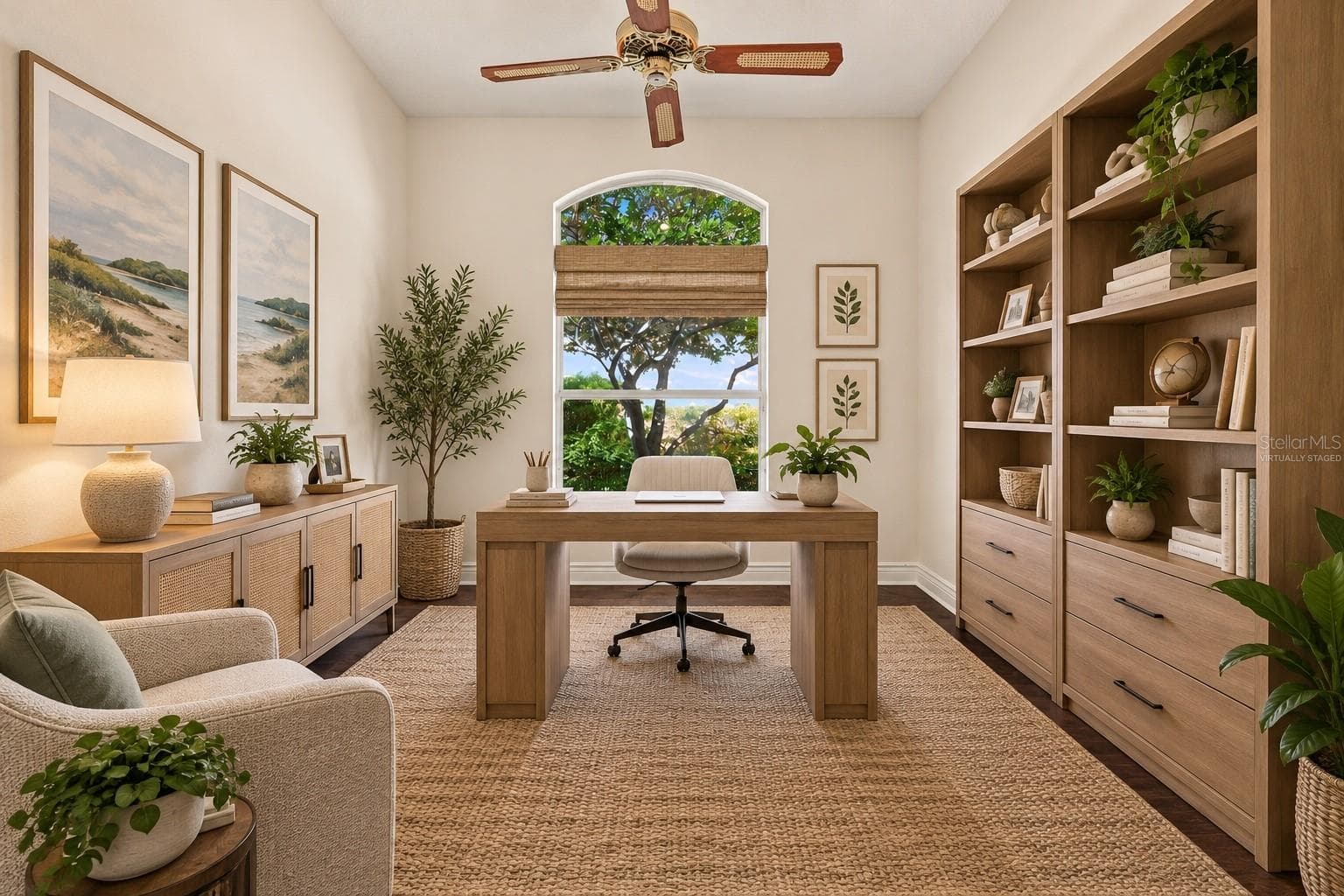 Virtually staged office/den - 10209 SILVERADO CIR, LAKEWOOD RANCH