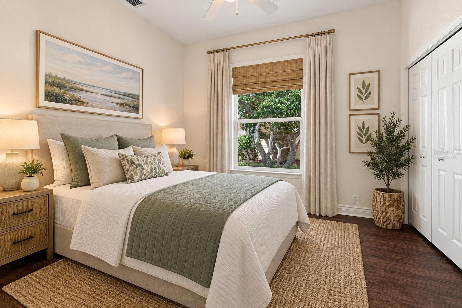 Virtually staged guest bedroom - 10209 SILVERADO CIR, LAKEWOOD RANCH
