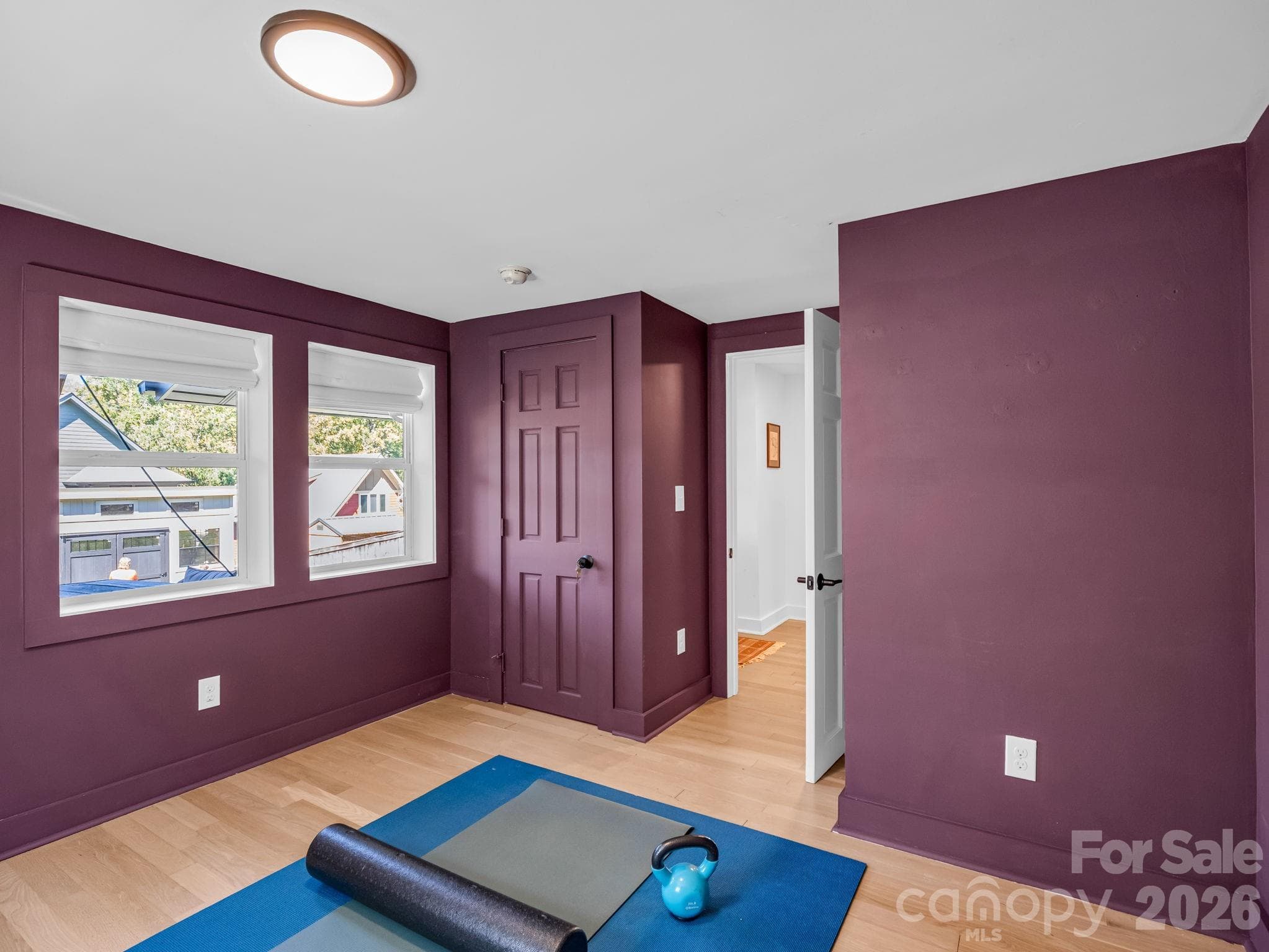 Bedroom #4, lower level, currently used as a recreation room - 10 Dale Street, Asheville