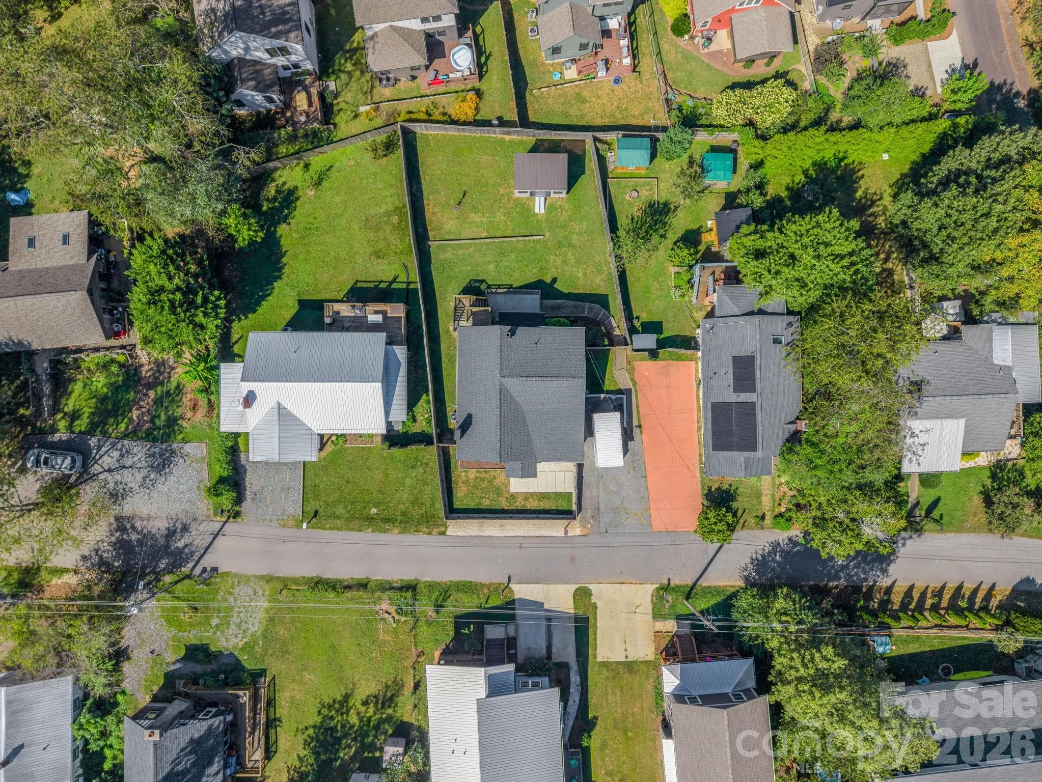 large fully fenced, usable yard - 10 Dale Street, Asheville