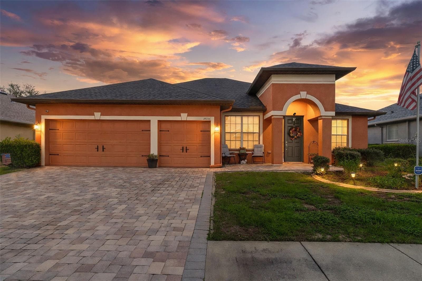 Twlight view of the home - 14056 LEYBOURNE WAY, SPRING HILL