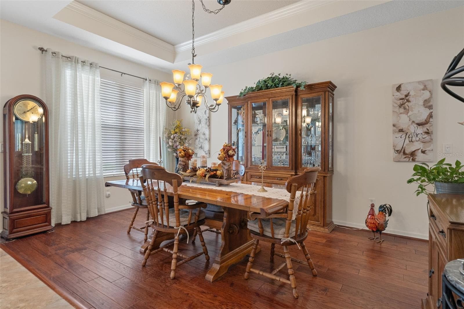 The Formal Dining Room has Gorgeous Wood Floors - 14056 LEYBOURNE WAY, SPRING HILL