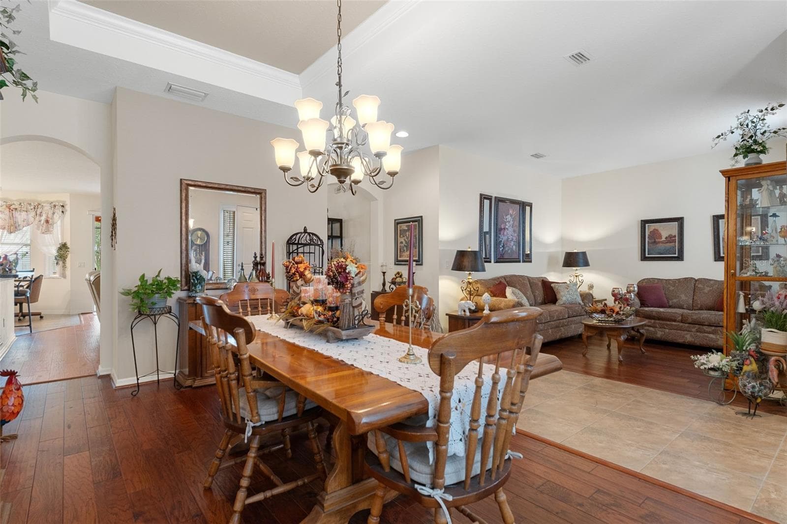 The Formal Dining Room has a Gorgeous Chandelier - 14056 LEYBOURNE WAY, SPRING HILL