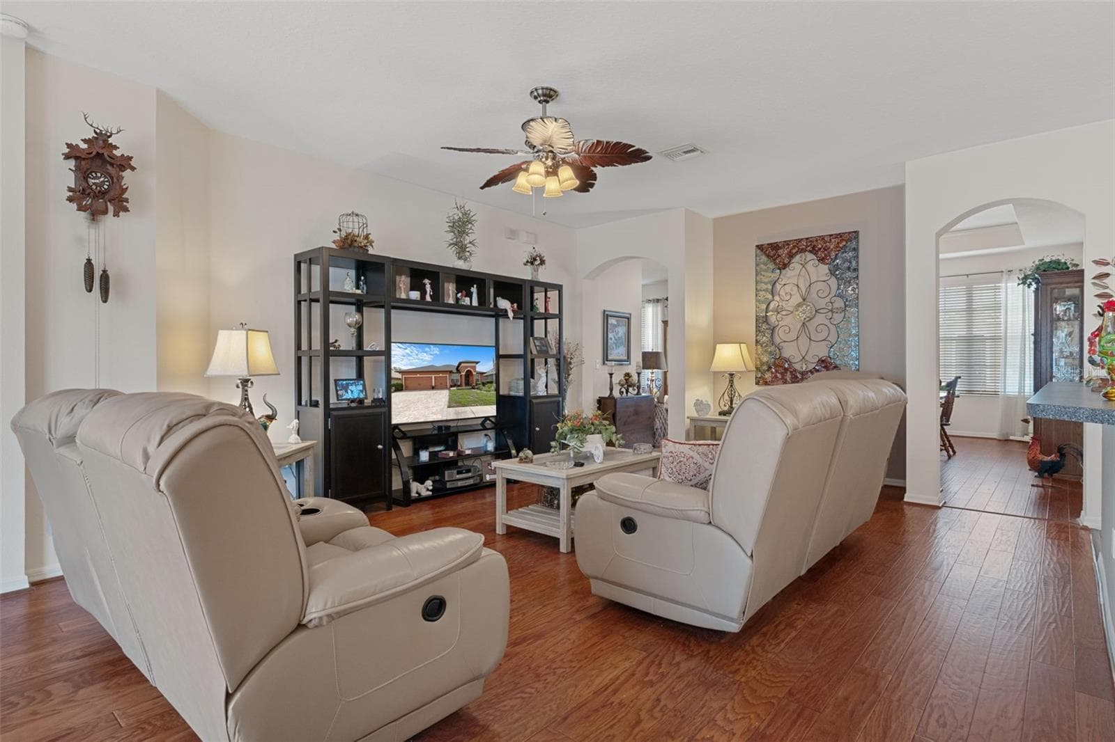 View of the Family Room from the Breakfast Nook - 14056 LEYBOURNE WAY, SPRING HILL