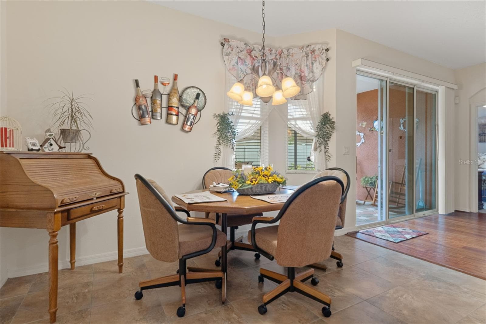 Breakfast Nook with Sliders out to the Lanai - 14056 LEYBOURNE WAY, SPRING HILL