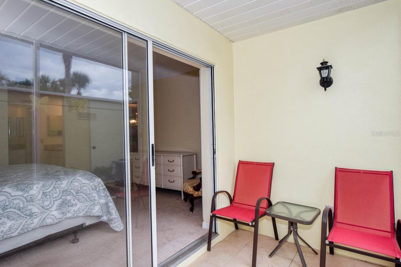 Lanai off Primary Bedroom - 439 CERROMAR LN #310, VENICE