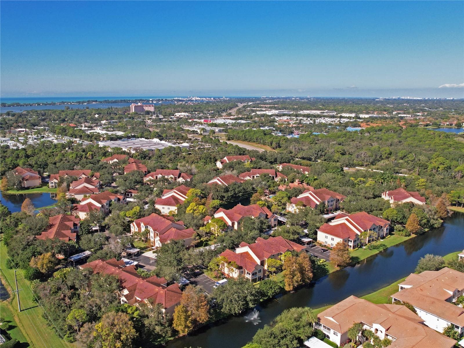 Aerial view - 4138 CENTRAL SARASOTA PKWY #1521, SARASOTA