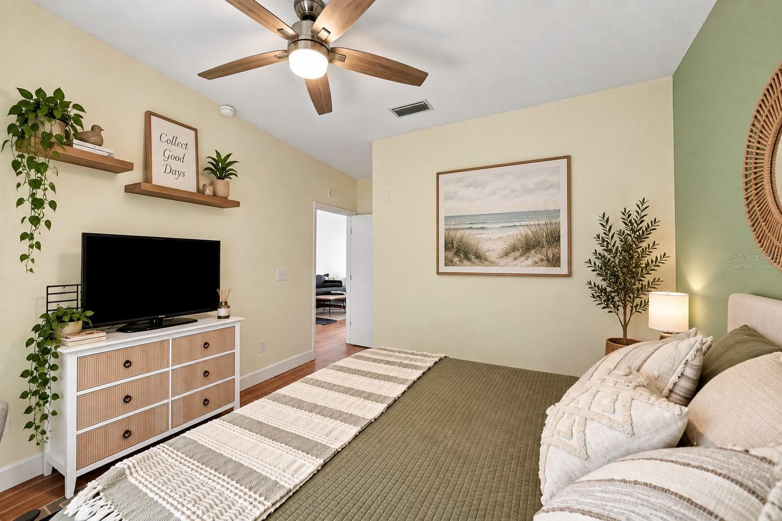 Primary bedroom (virtually staged) - 8423 BERNWOOD COVE LOOP #410, FORT MYERS