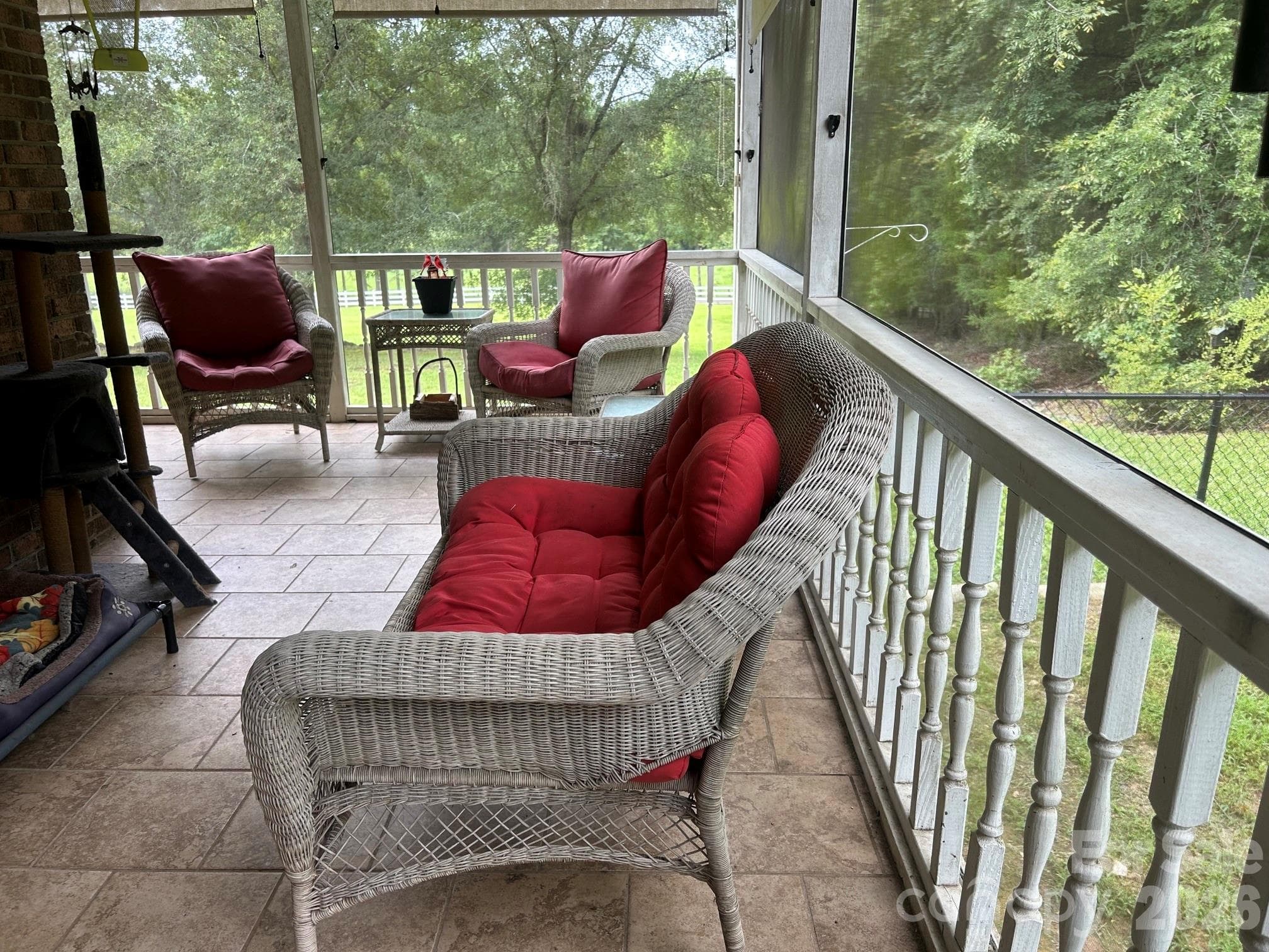 UP CLOSE VIEW OF THE #2 SCREENED-IN PORCH - 2323 Cherry Road, Catawba