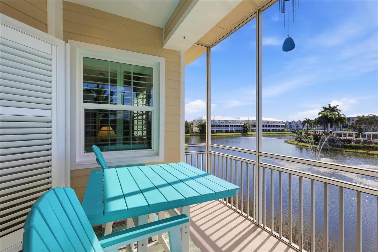 Lake & fountain views from balcony - 10301 CORAL LANDINGS LN #5, PLACIDA