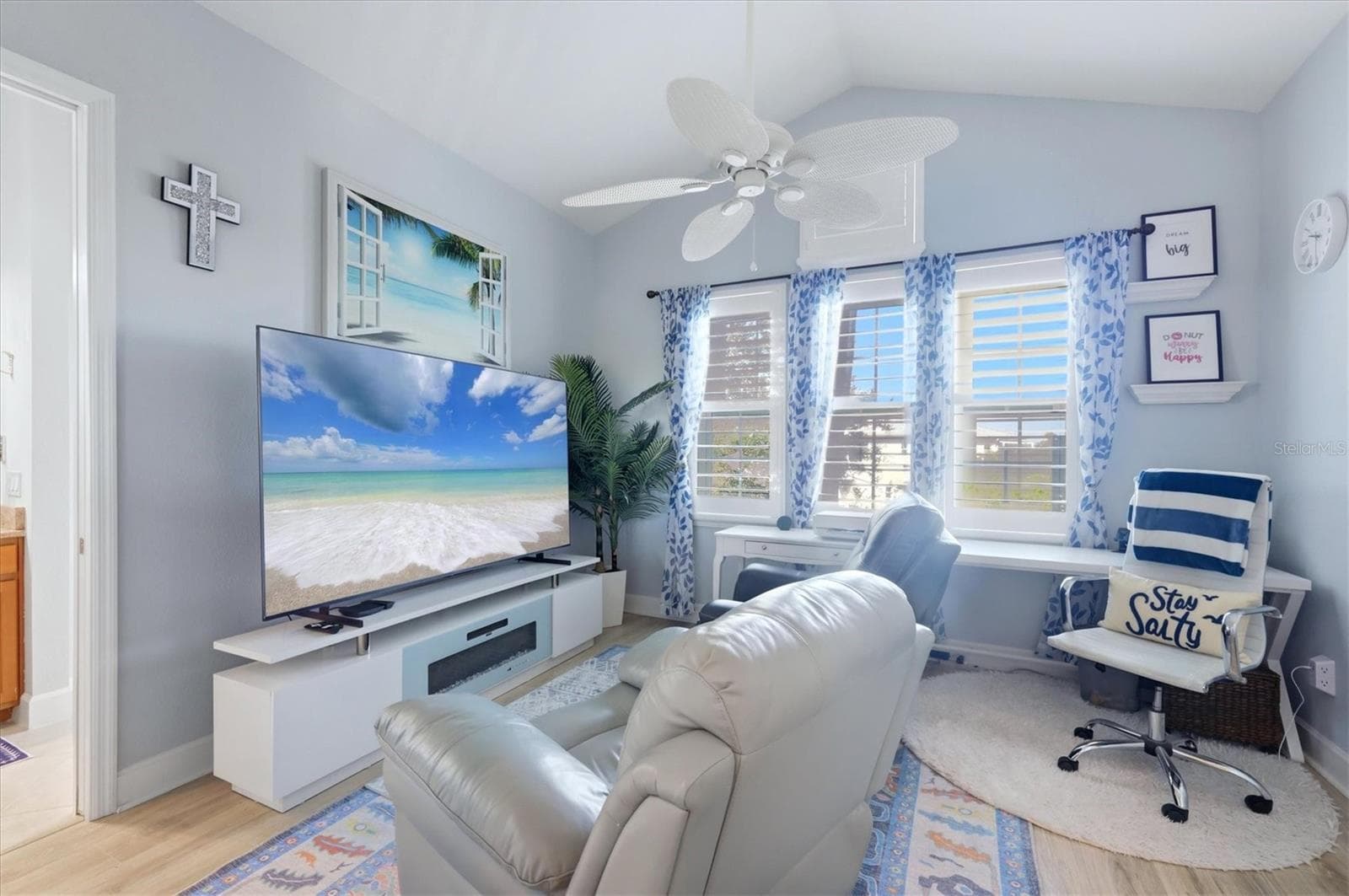 2nd Primary Suite currently set up as a den/seating area - 10301 CORAL LANDINGS LN #5, PLACIDA