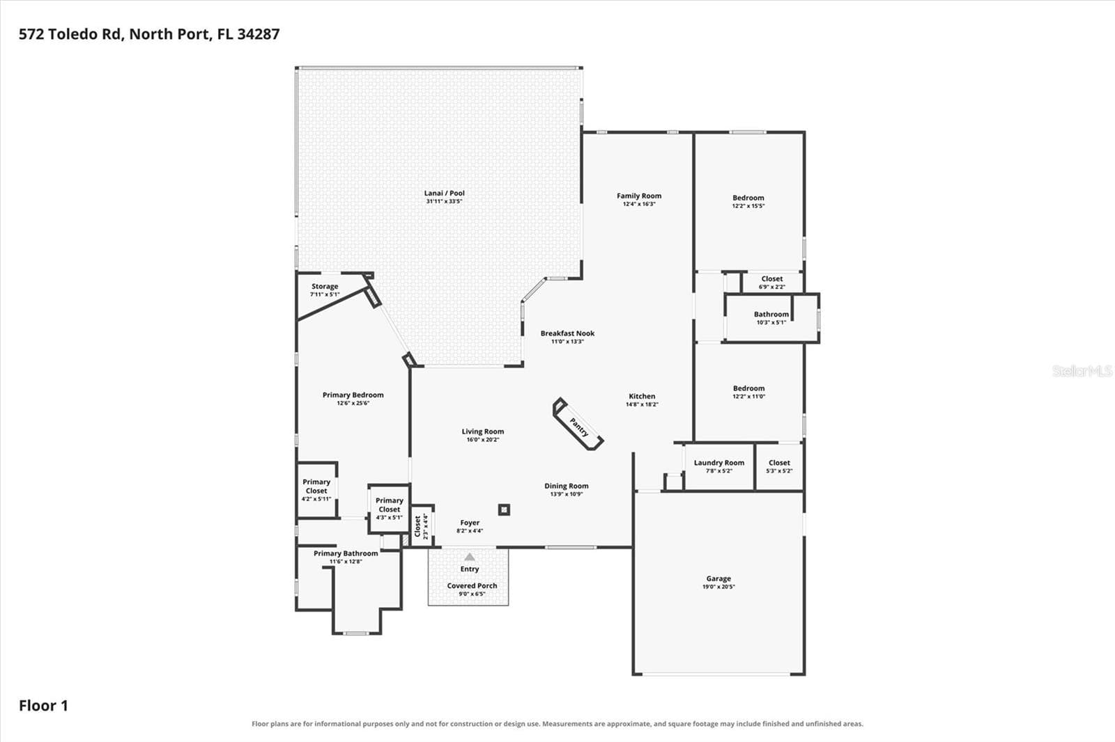Single Family Residence at 572 TOLEDO RD, NORTH PORT, photo 6 of 50