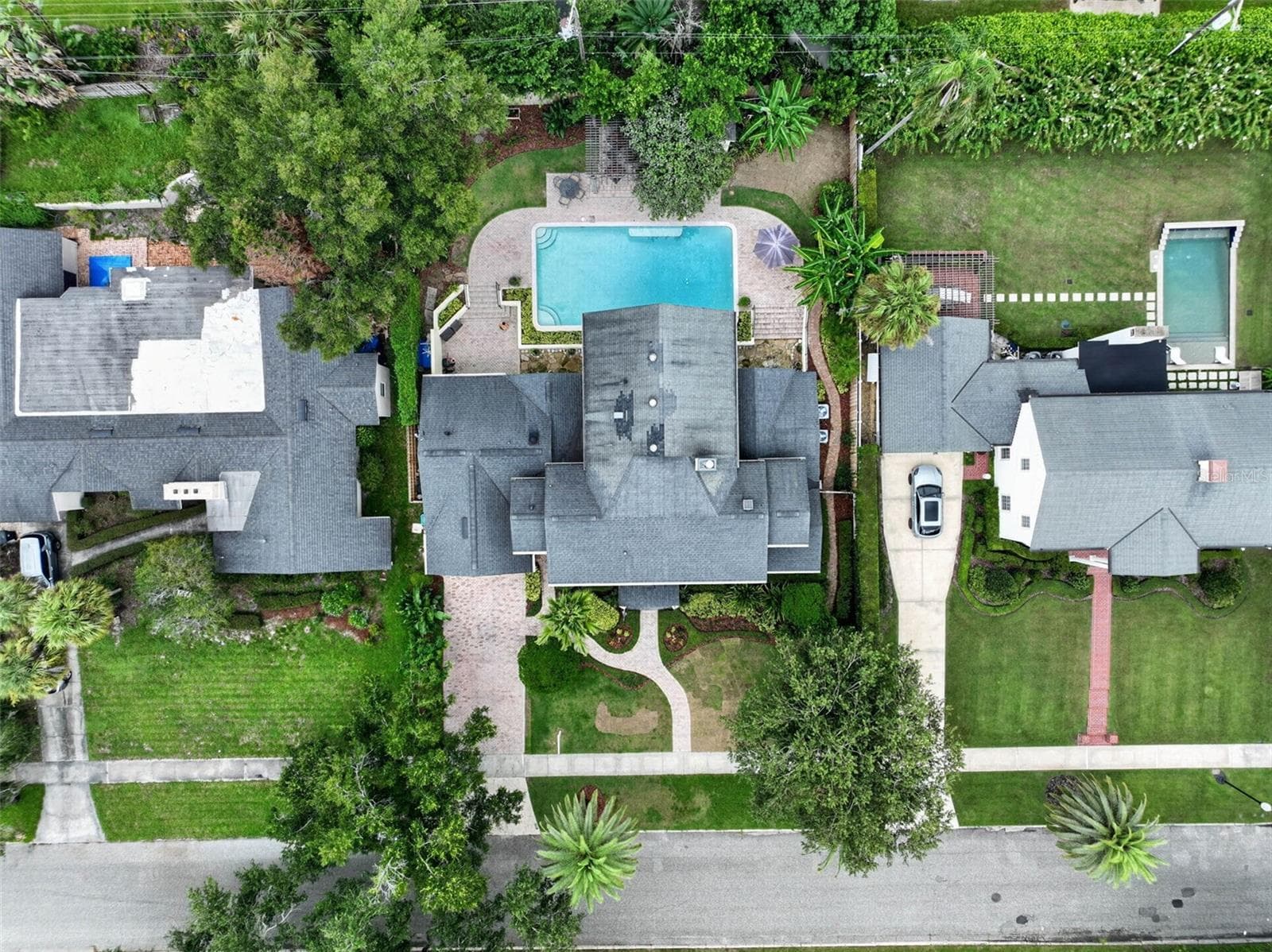 Aerial View – .28-Acre Property with Pool & Outdoor Living - 1221 DORCHESTER ST, ORLANDO