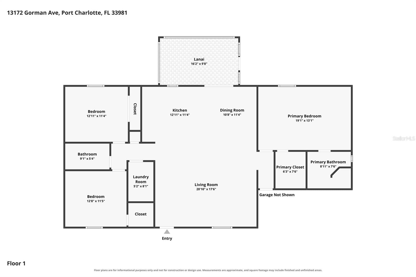 Floor Plan - 13172 GORMAN AVE, PORT CHARLOTTE
