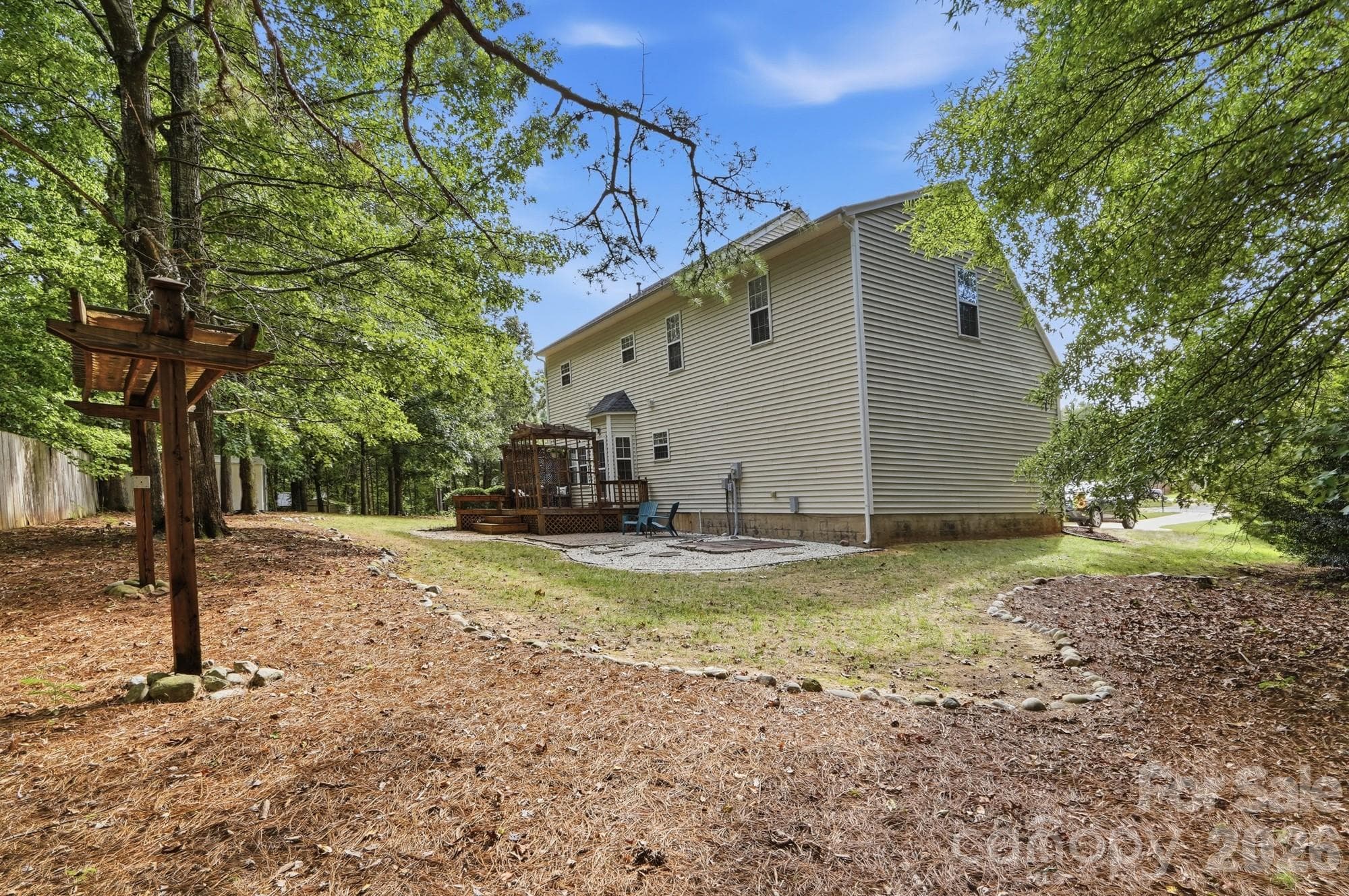 Back Yard - 7202 Red Bush Court, Indian Trail