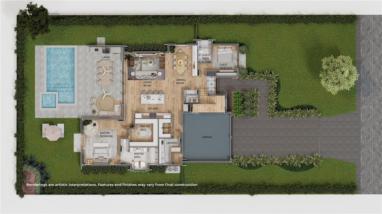 Renderings are artistic interpretations. Features and finishes may vary from final construction. - 1773 WALNUT AVE, WINTER PARK