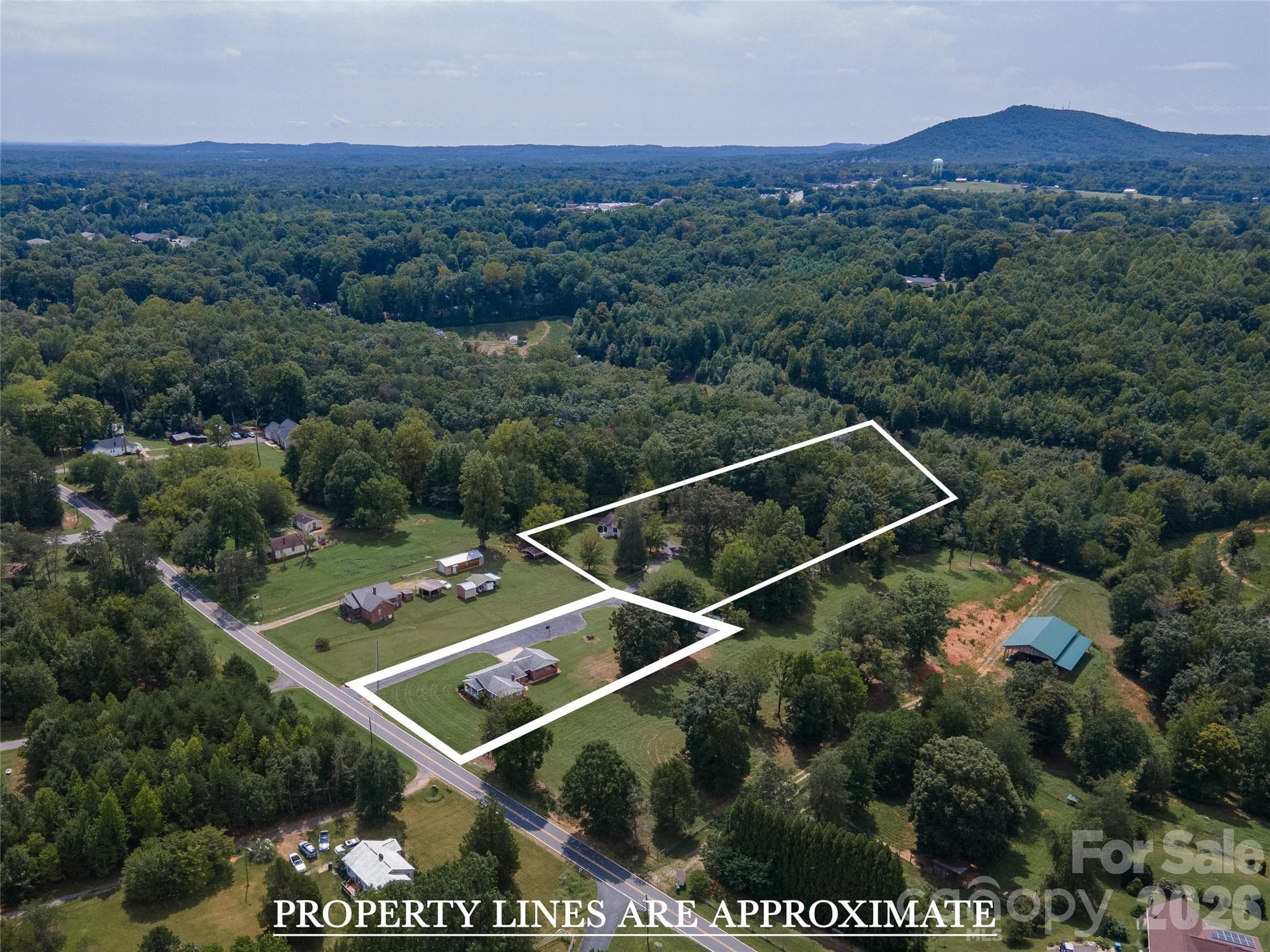 Overhead view to show both property lines (approx) - 5271 Harris Farm Road, Hickory