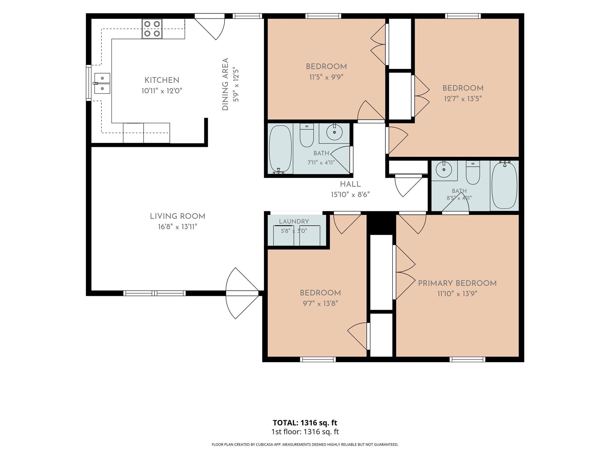 Floor Plan - 802 N Shaver Street, Salisbury