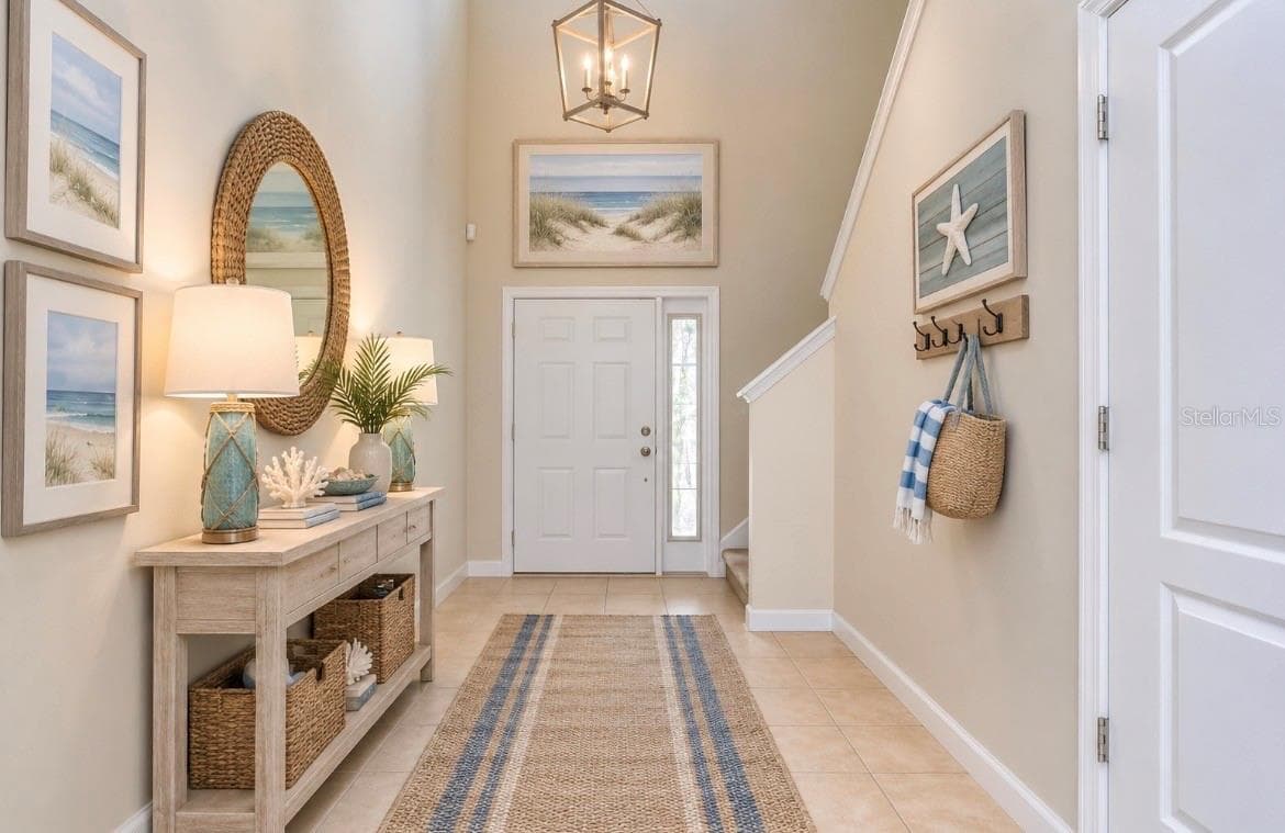 Vitrually Staged Foyer - 2451 DAKOTA ROCK DR, RUSKIN