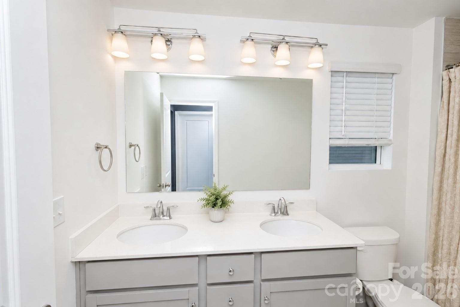Primary full bathroom with dual vanity - 106 Stonewater Drive, Stanfield