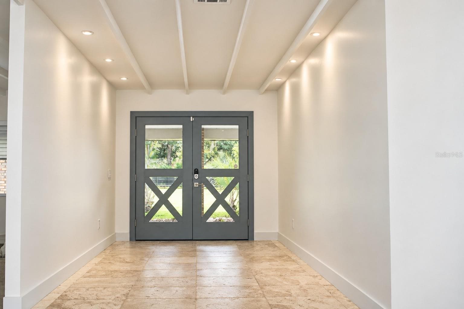 Symmetrical Foyer with Cross-Braced Doors - 9865 SW 74TH AVE, OCALA