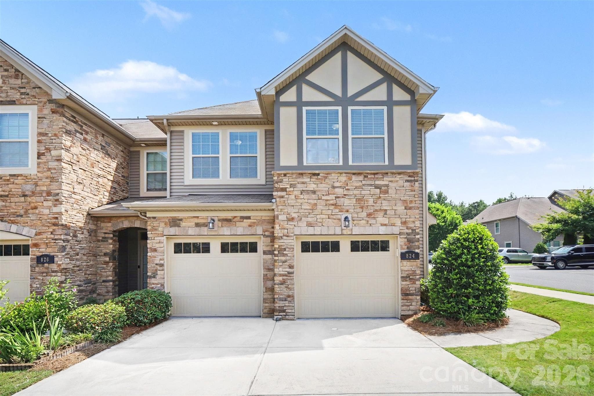 Garage with separate doors and bump out - plenty of space - 824 Ayrshire Avenue, Fort Mill