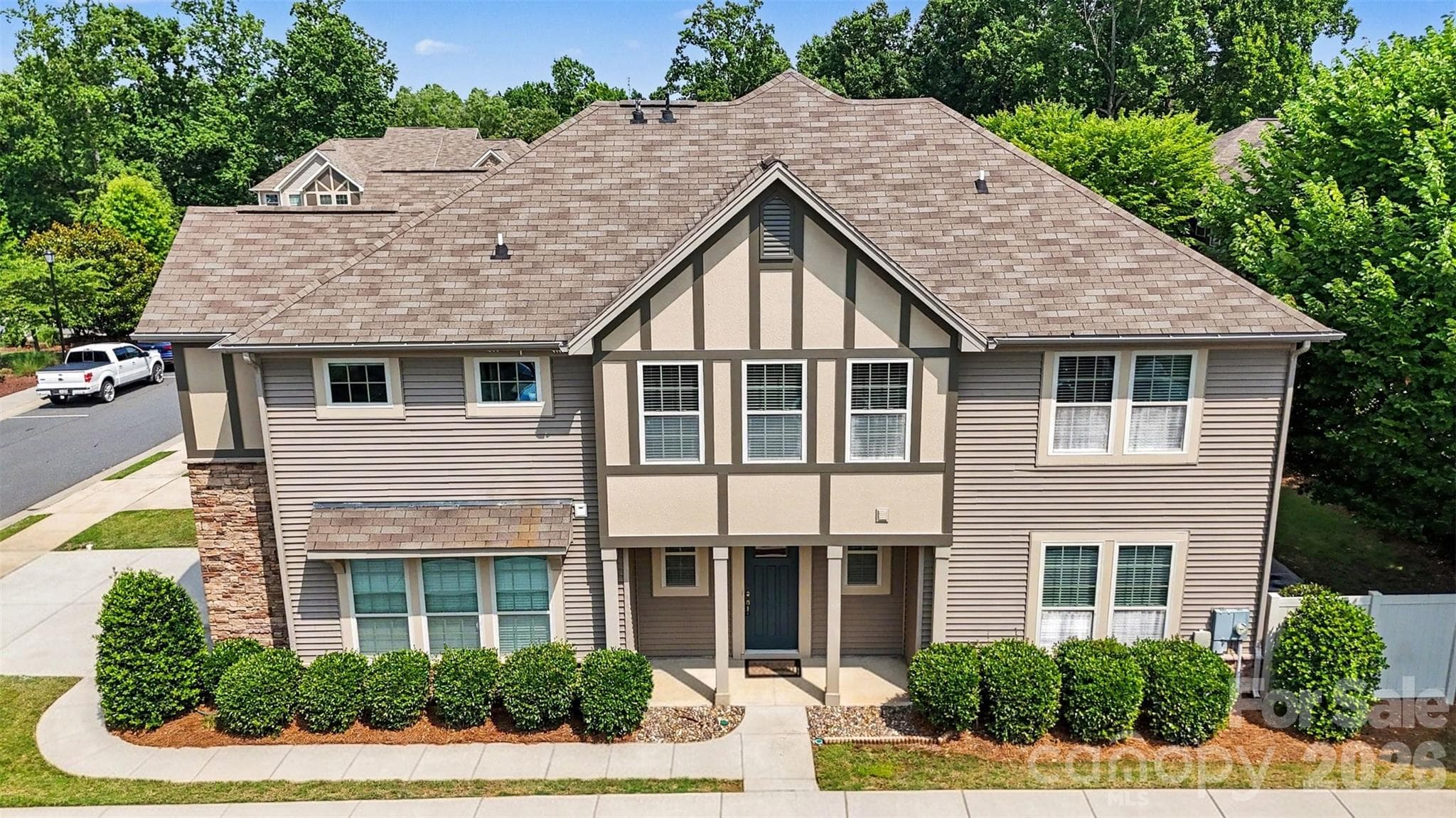 Aerial view of the front of the home - 824 Ayrshire Avenue, Fort Mill