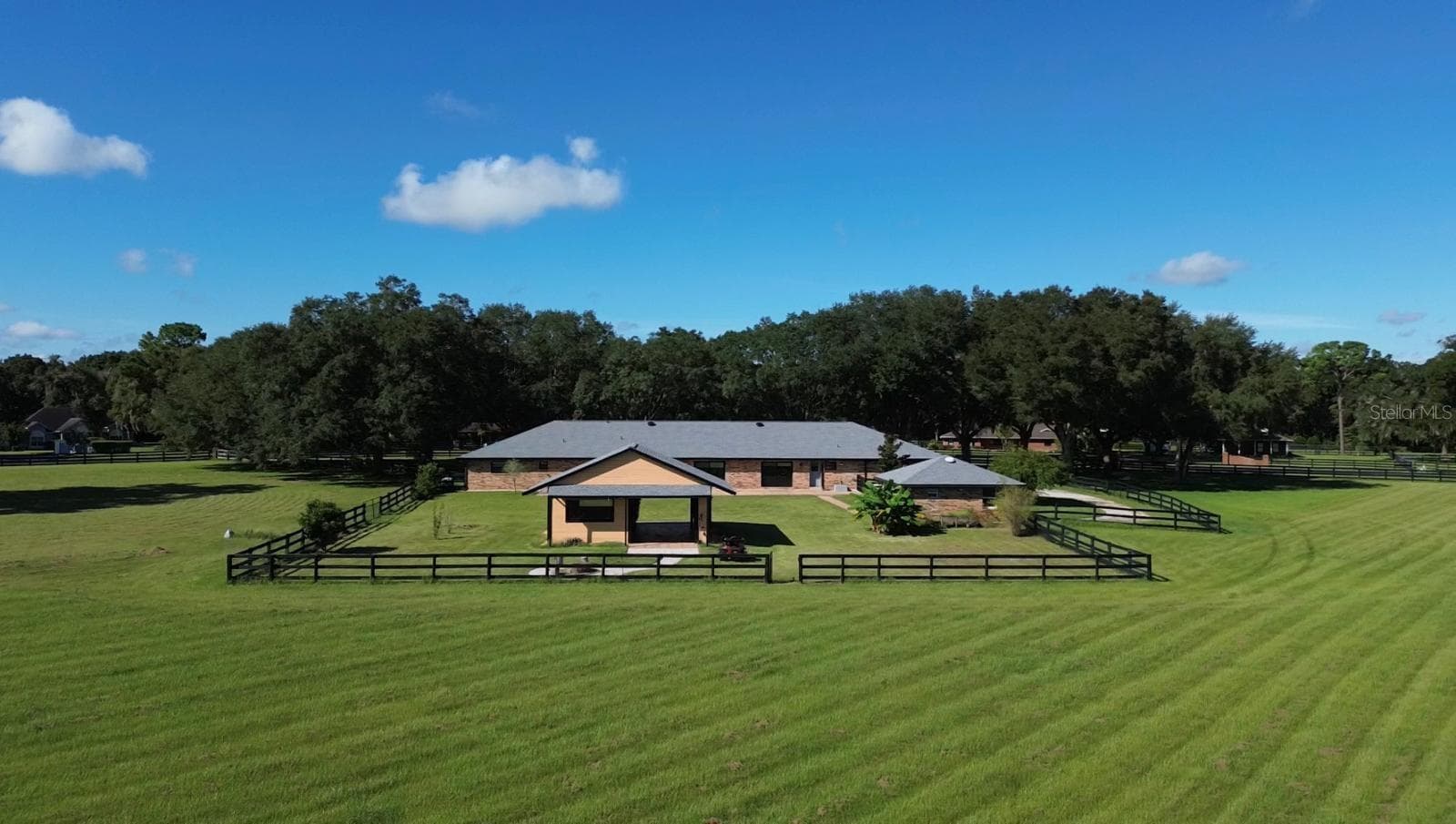 Aerial view from the back of the property - 9865 SW 74TH AVE, OCALA