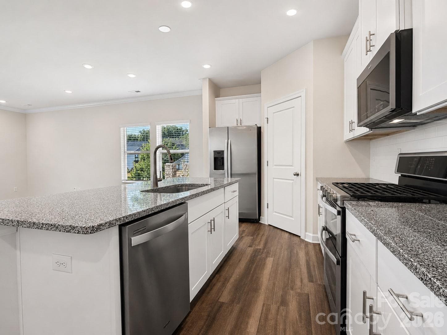 Kitchen Features Stain Steel Appliances, Granite Tops & Gas Range - 518 Nixon Road, Belmont