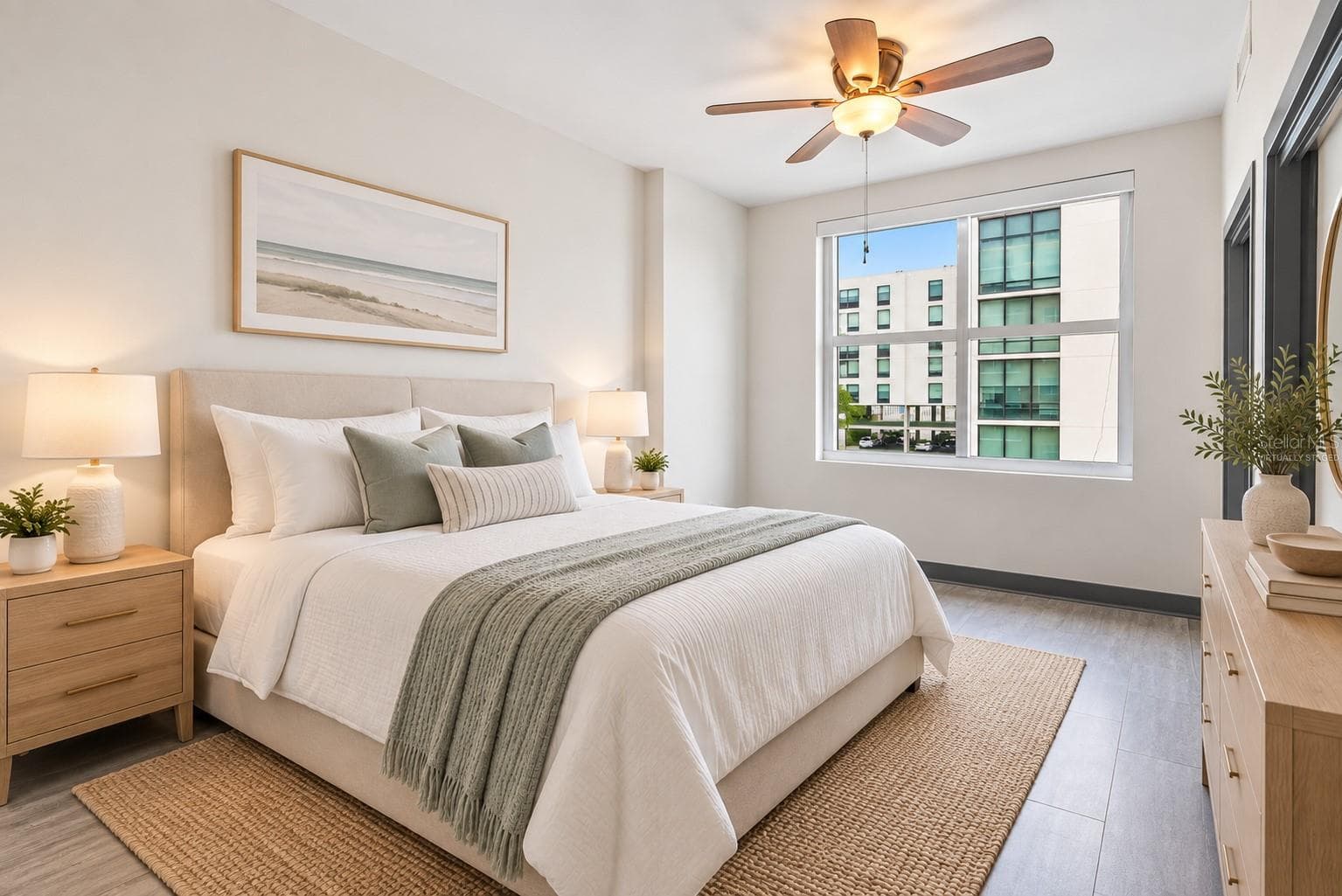 Virtually staged bedroom - 1120 E KENNEDY BLVD #618, TAMPA