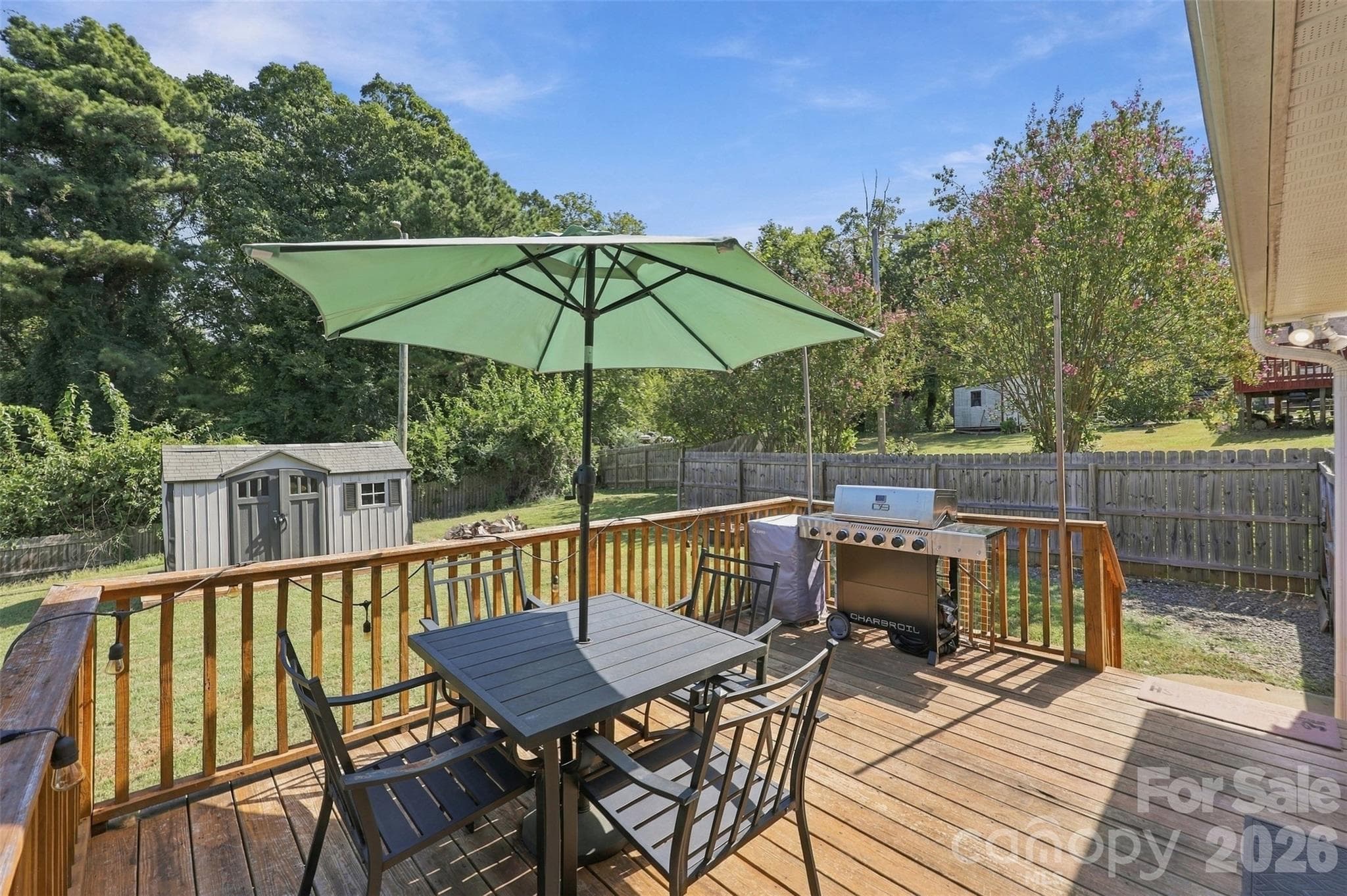Deck off kitchen with fully fenced yard - 1218 Calhoun Street, Rock Hill