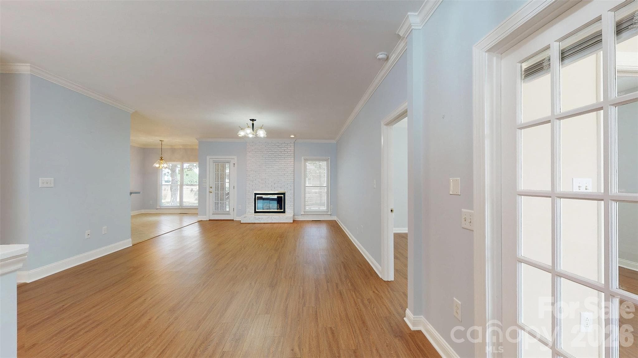 Entry and Living room. Home office is directly to the right. - 1137 Millwright Lane, Matthews