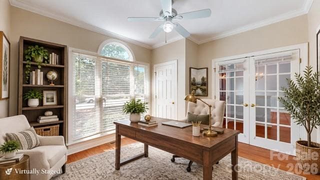Virtual staging of Office - 1137 Millwright Lane, Matthews