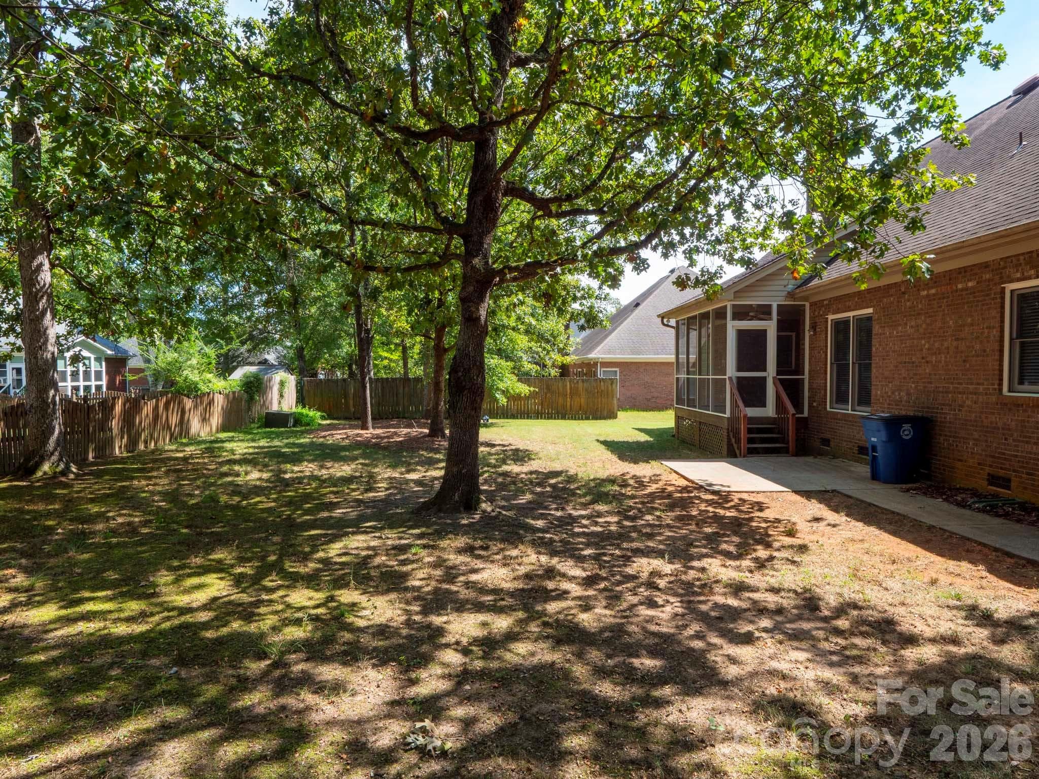 Back yard - 1137 Millwright Lane, Matthews
