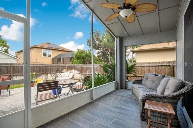 SCREENED IN PORCH WITH FAN - 650 REGINA LN, LAKE MARY