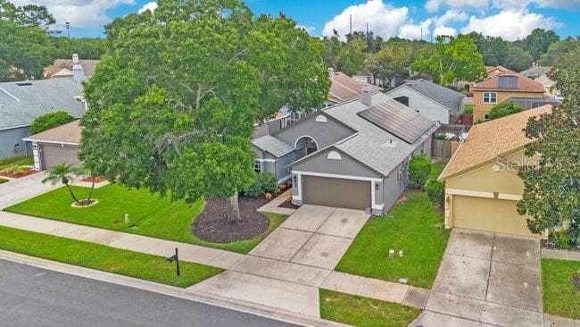 ROOF WITH SOLAR PANELS - 650 REGINA LN, LAKE MARY