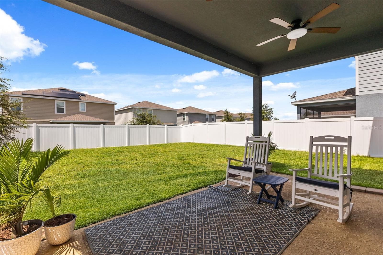 Covered lanai. - 1596 EUCALYPTUS WAY, DAVENPORT