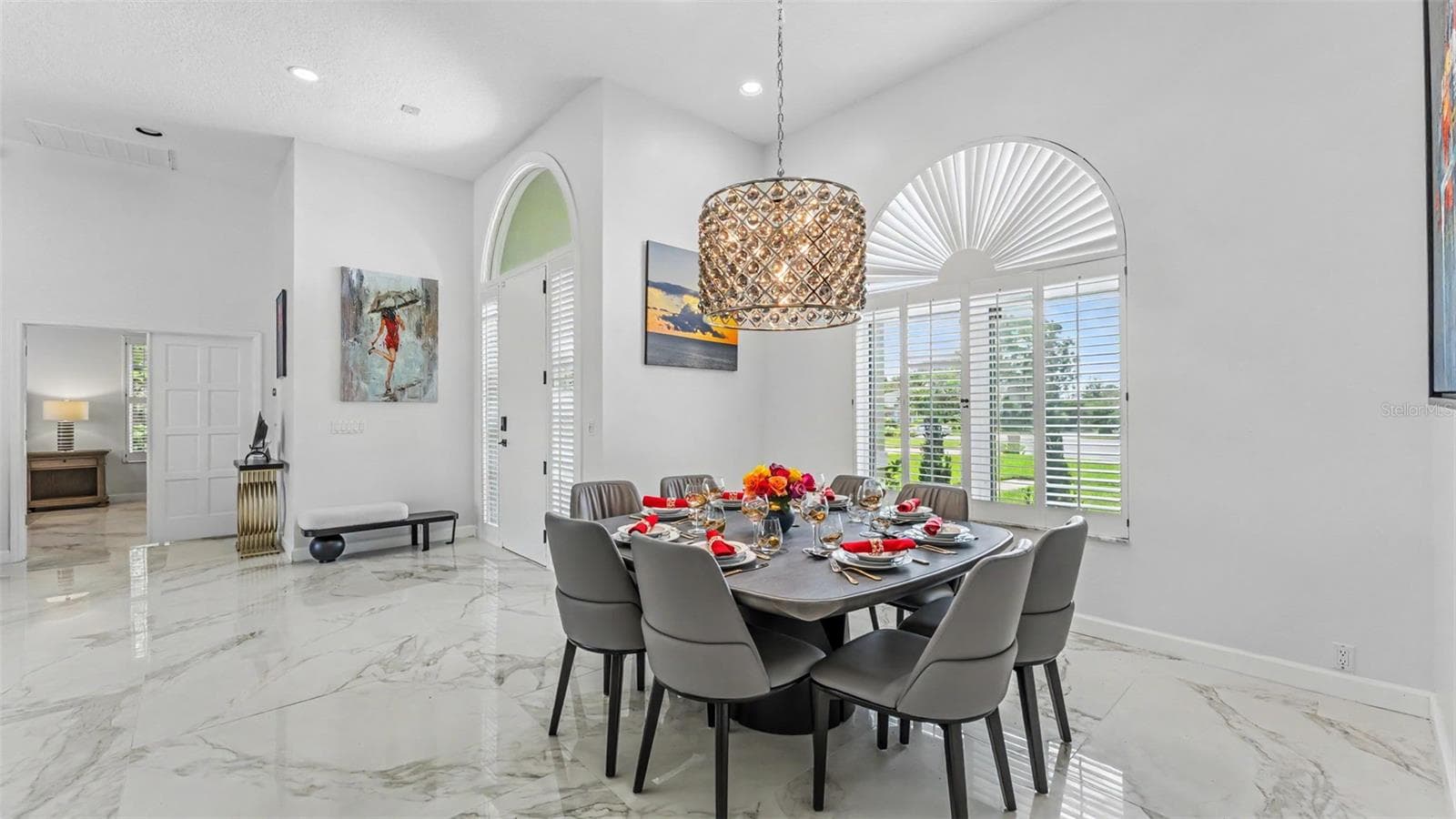 Dining area easily accommodates 8 or more. - 3417 BARLEY CT, LAKELAND