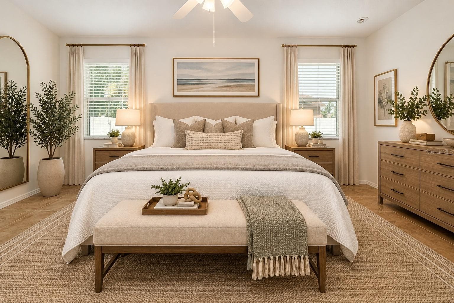 Primary Suite Virtual Staged - 115 64TH AVE E, BRADENTON