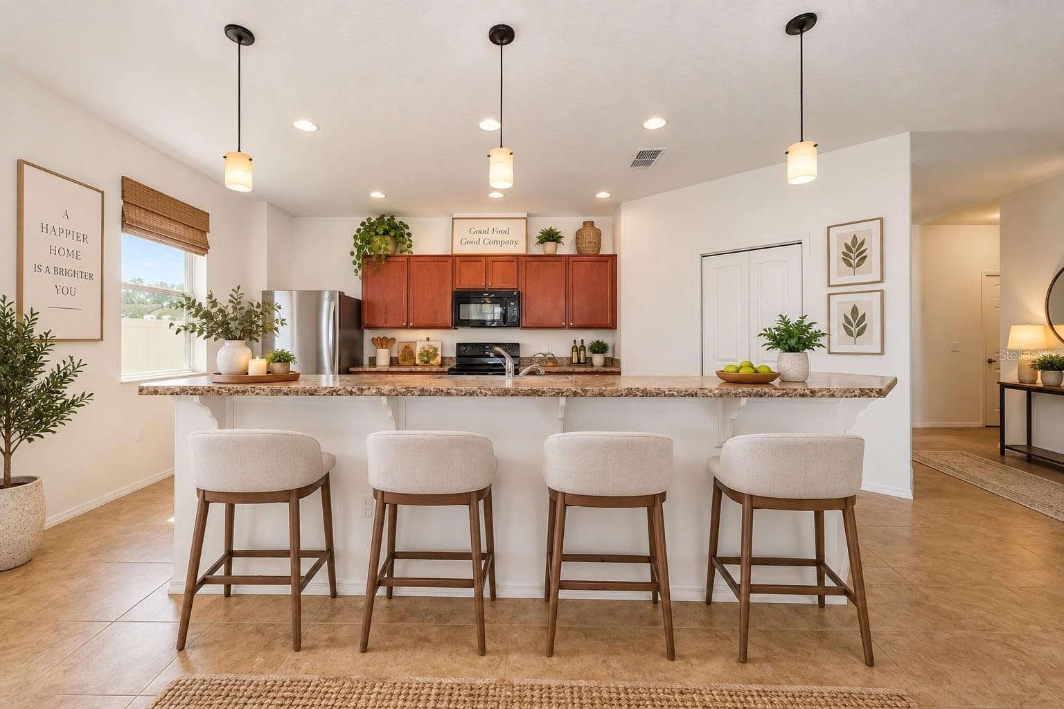 Dining to Kitchen Virtual Staged - 115 64TH AVE E, BRADENTON