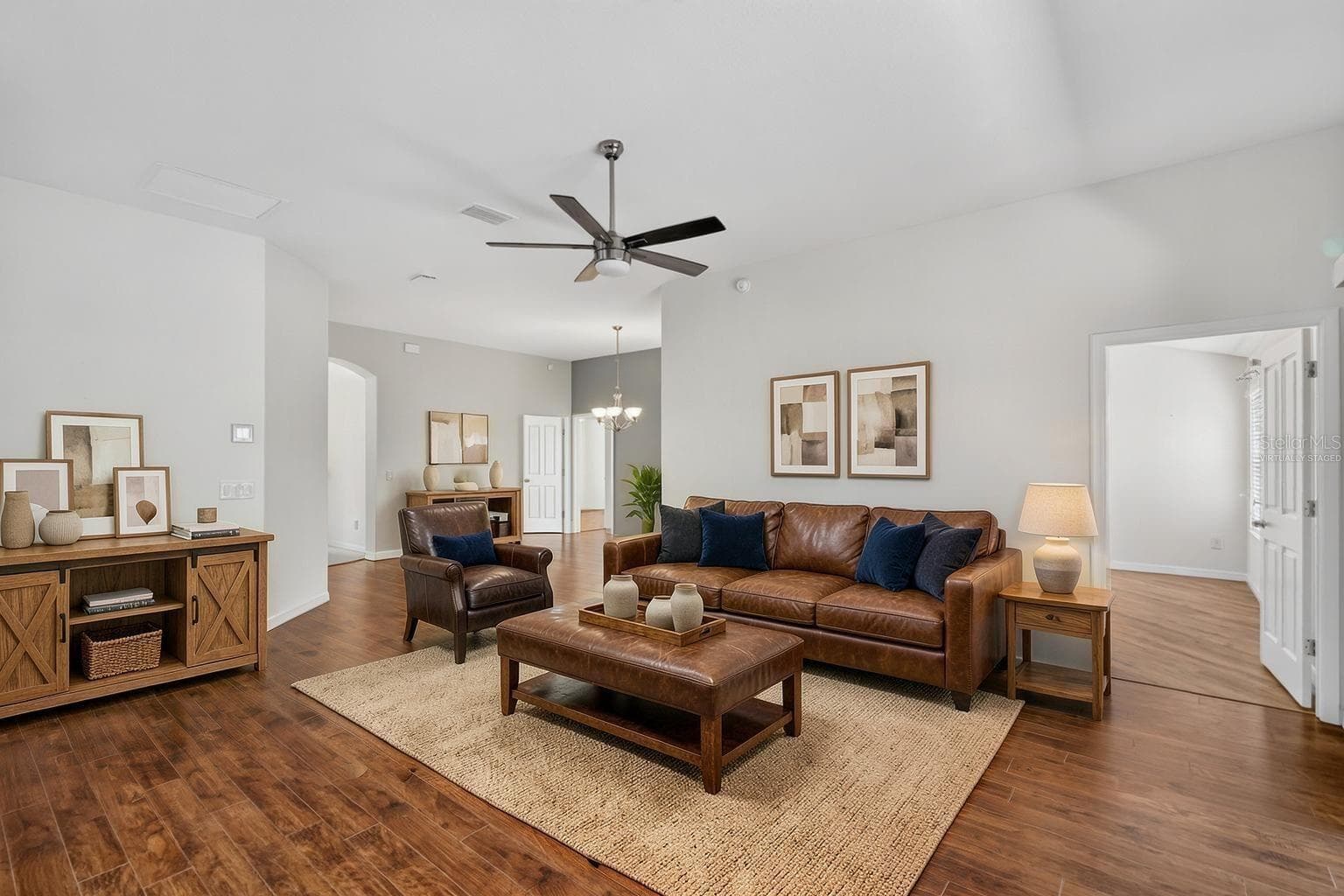 Living Room-Virtually Staged - THE VILLAGES, THE VILLAGES