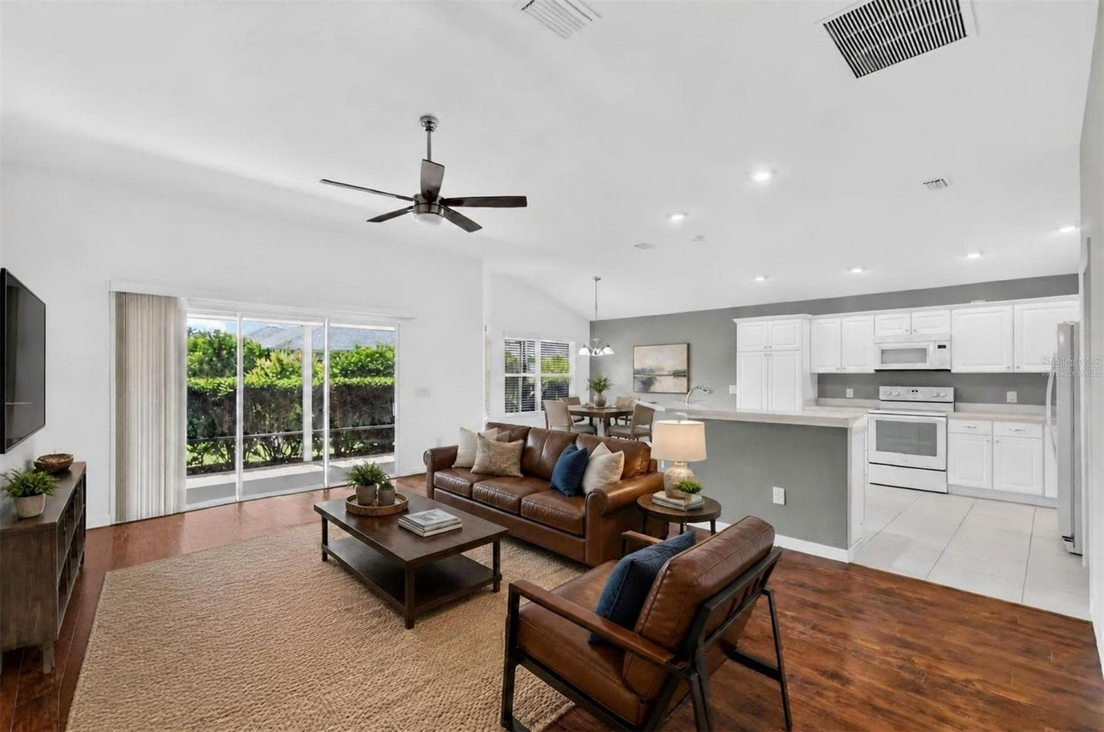 Living Room-Virtually Staged - THE VILLAGES, THE VILLAGES