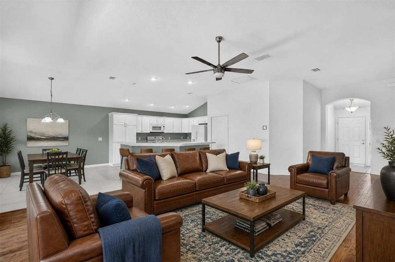 Living Room Kitchen-Virtually Staged - THE VILLAGES, THE VILLAGES