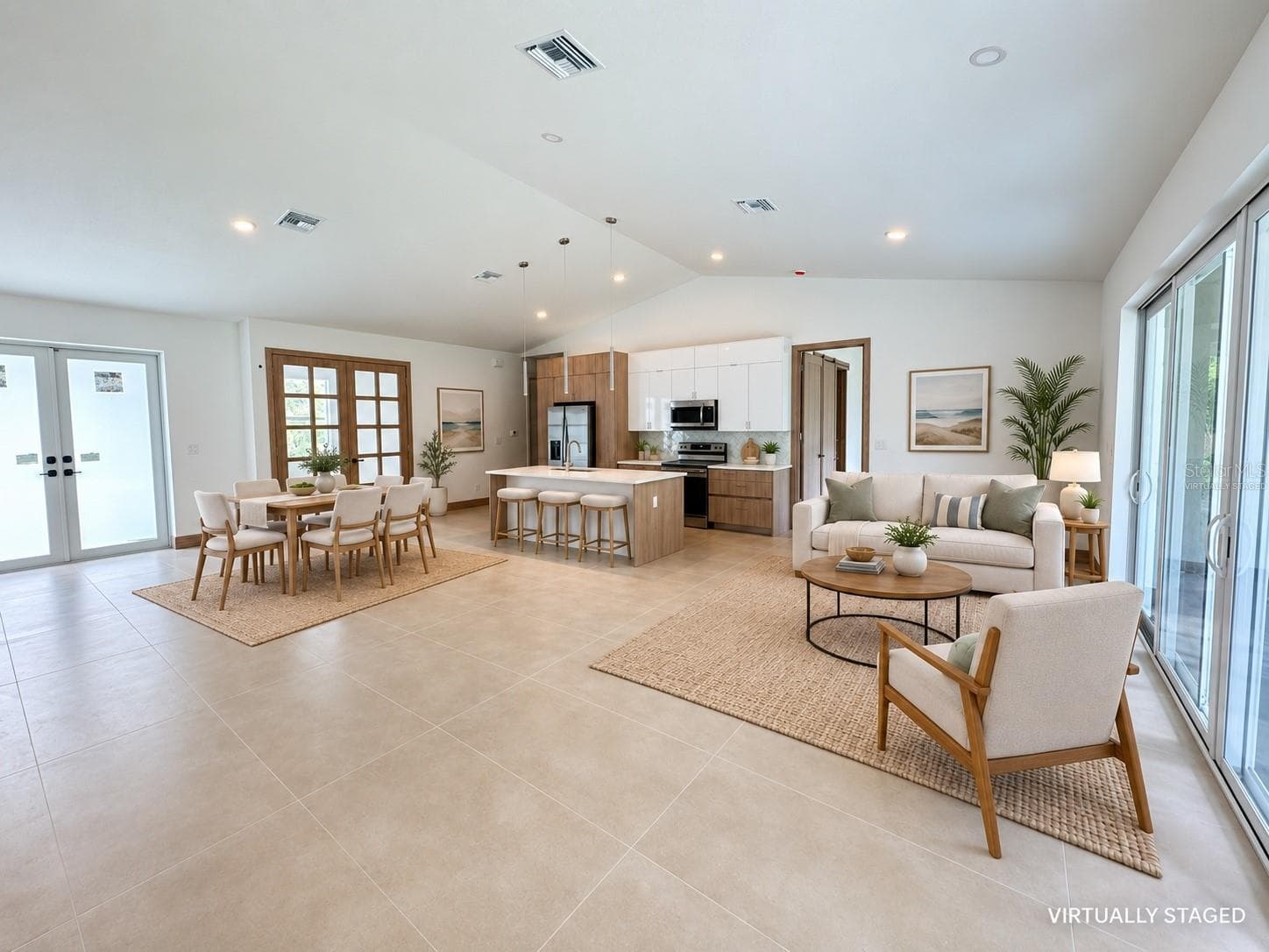 Living room-Virtually staged - 3259 LANGMAID AVE, NORTH PORT