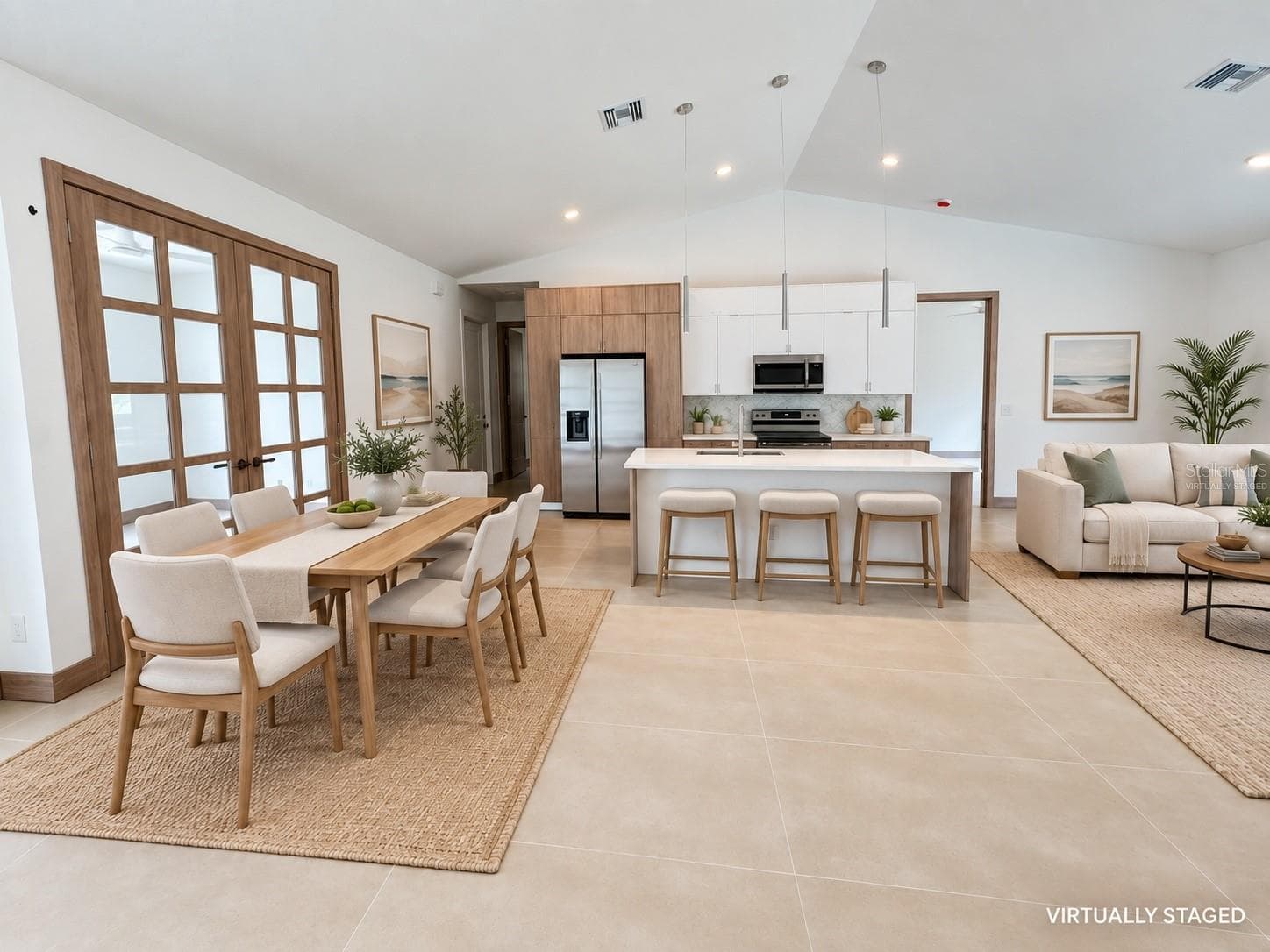 Dining room/kitchen-Virtually staged - 3259 LANGMAID AVE, NORTH PORT