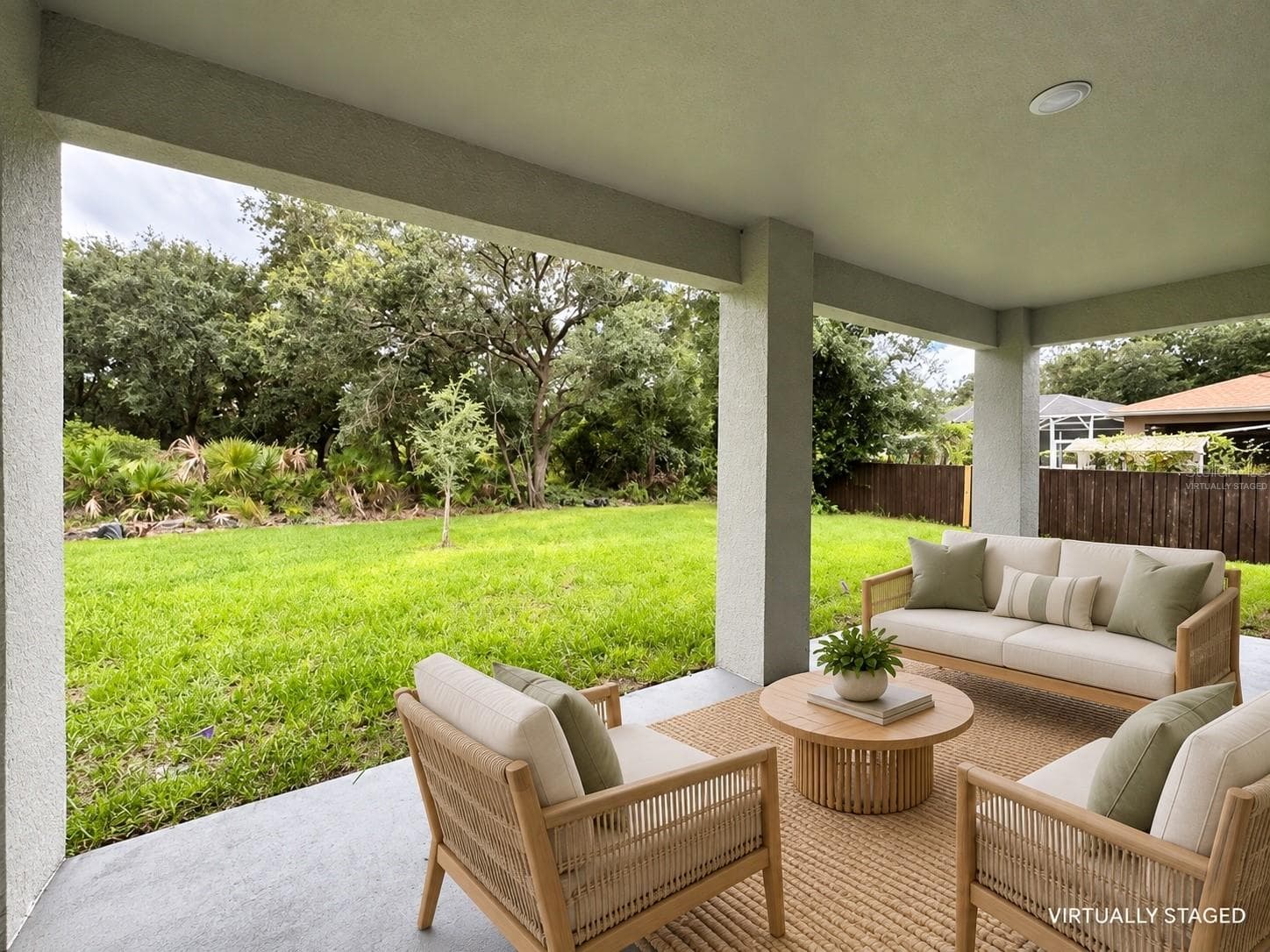 Virtually staged- Back patio - 3259 LANGMAID AVE, NORTH PORT