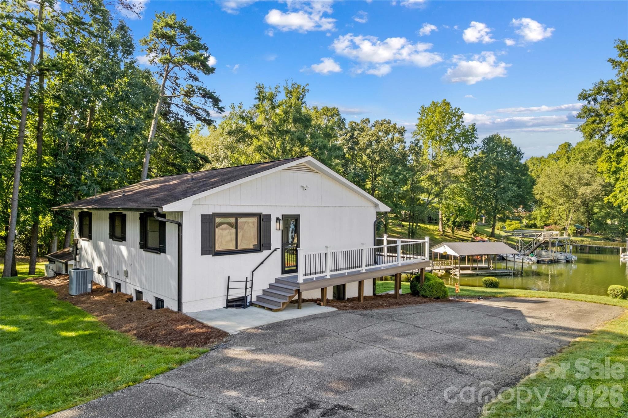 Angled end view of the house - 150 Shady Cove Drive, Troutman