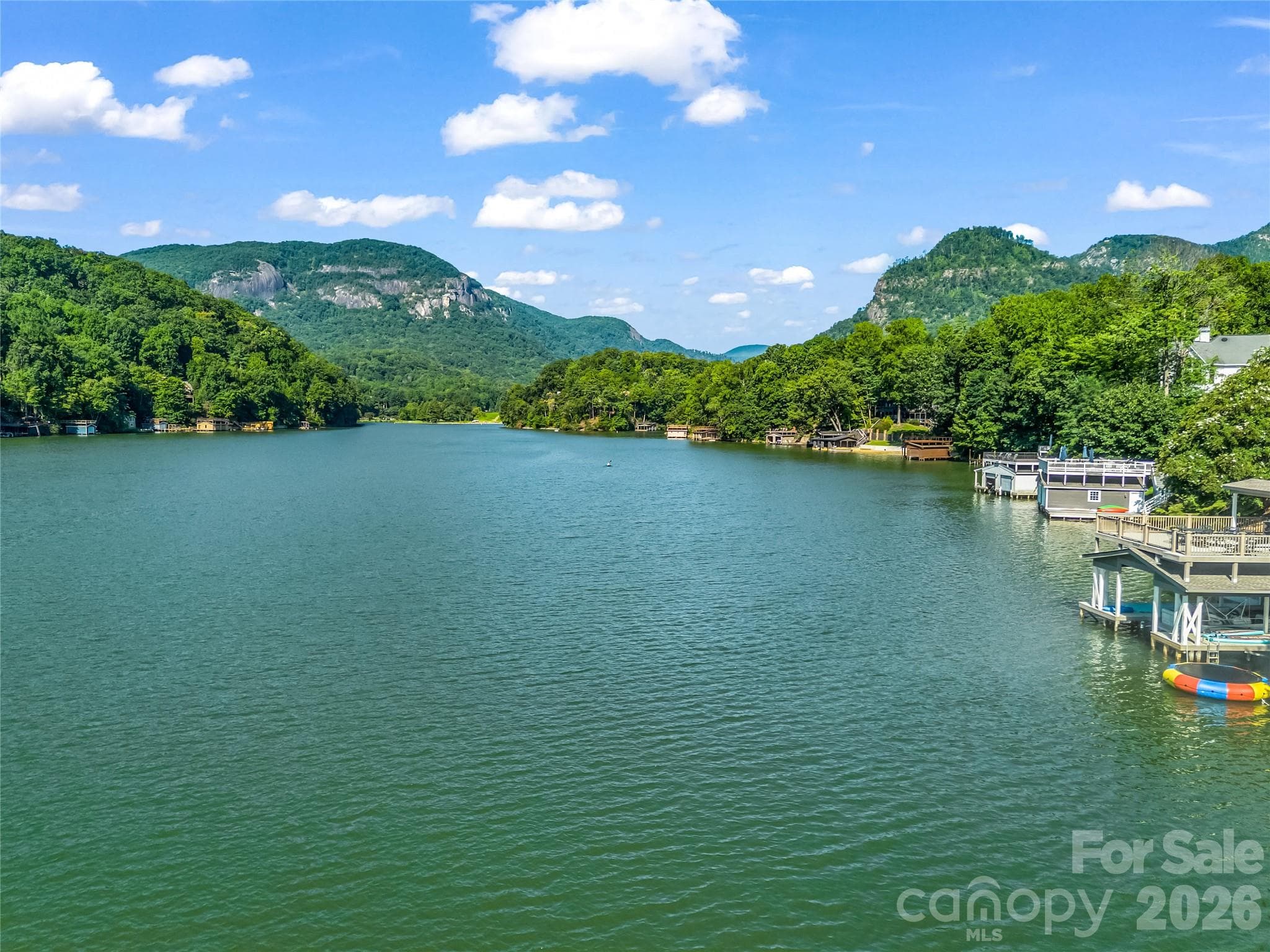 View of Chimney Rock from Main Channel. - 0 Chapel Point Road, Lake Lure